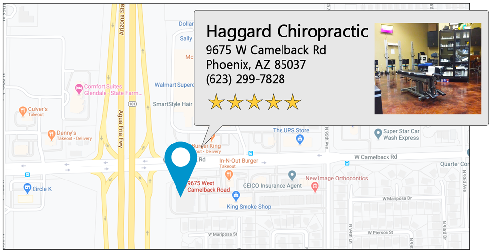 Haggard Chiropractic's West Phoenix office location on google map
